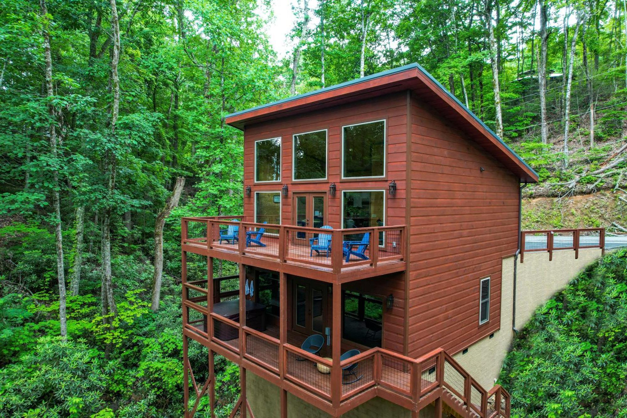 New Cozy Mountain Cabin Hot Tub Near Downtown Gatlinburg Luaran gambar